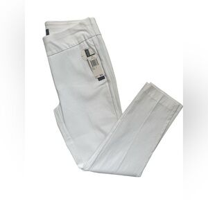 Premise Woman’s white cropped pants with tummy control waistband size small!